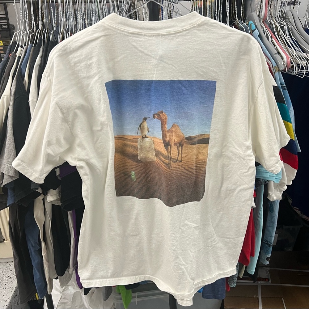 Intel Tech T Shirt Sz L Camel Penguin Developer Code Technology